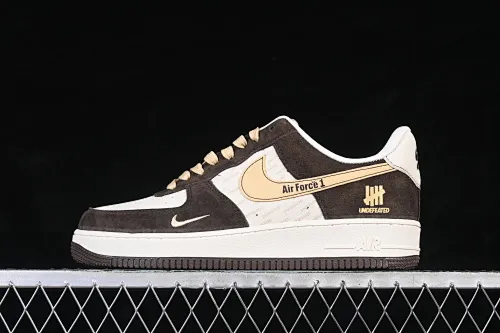 All categories Nk Air Force 1 Air Force series Nk Air Force 1 Low Air Force low top Nike Air Force 1'07 Low joint brown white gold Air Force 1 low top casual sneakers KD1688-001
